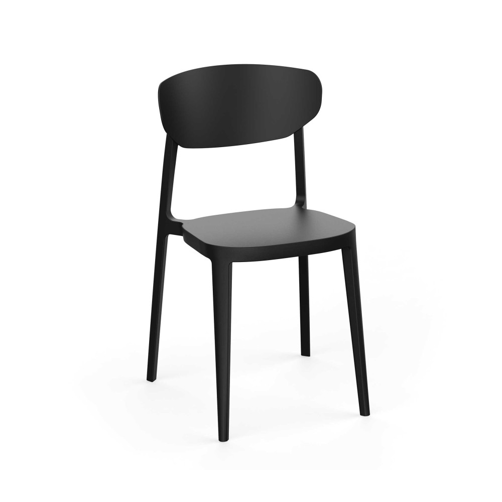 Стілець поліпропілен MARE BLACK