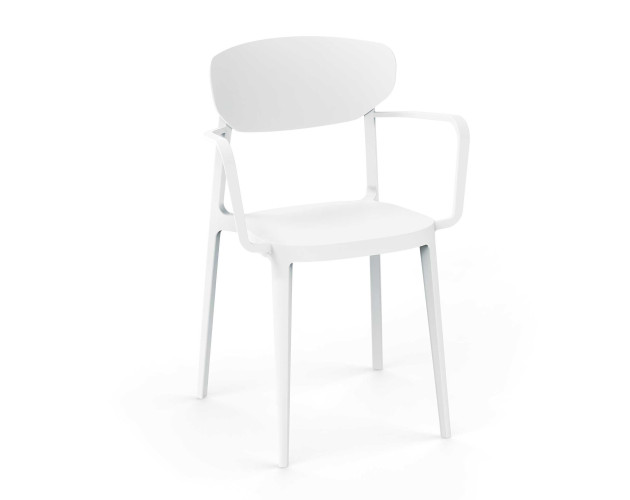 Стілець поліпропілен MARE ARM WHITE Стілець поліпропілен MARE ARM WHITE