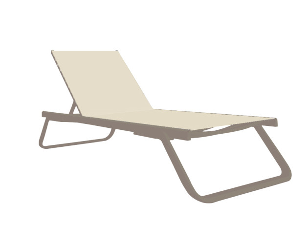 Шезлонг поліпропілен IBIZA SUNBED TAUPE Шезлонг поліпропілен IBIZA SUNBED TAUPE