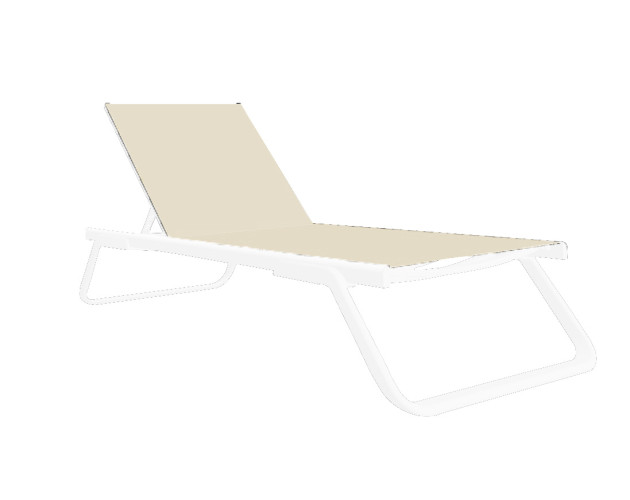 Шезлонг поліпропілен IBIZA SUNBED WHITE