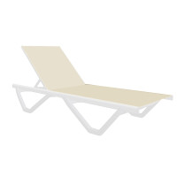 Шезлонг поліпропілен MAIMI SUNBED WHITE
