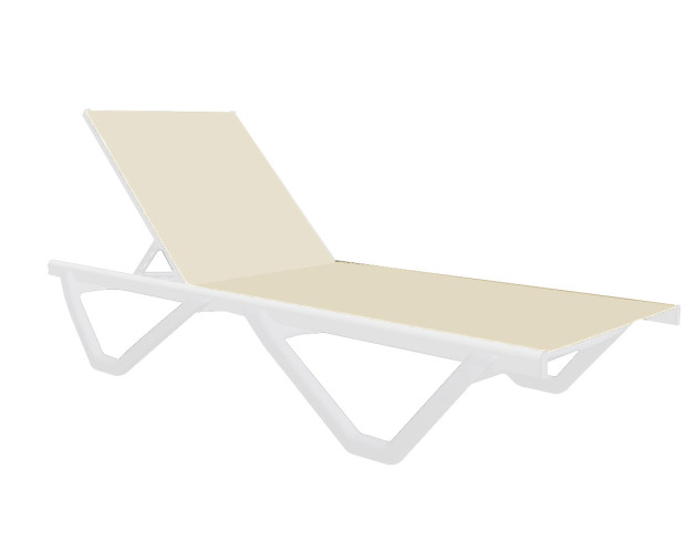 Шезлонг поліпропілен MAIMI SUNBED WHITE