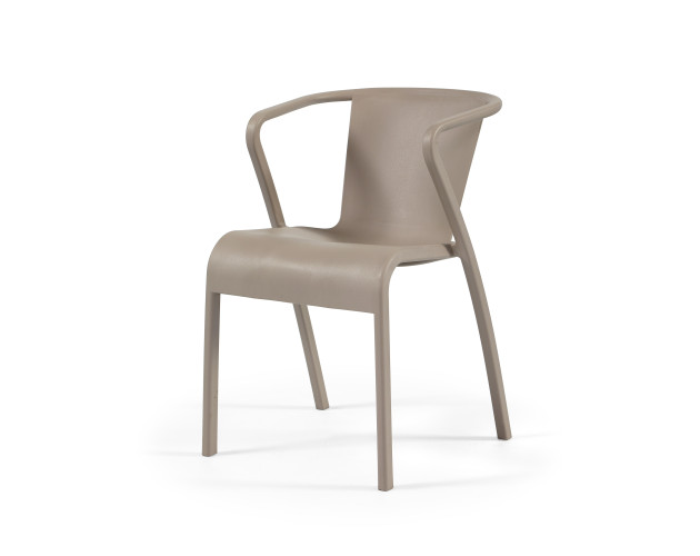 Стілець поліпропілен LUSA ARM TAUPE Стілець поліпропілен LUSA ARM TAUPE