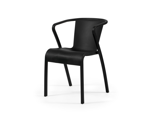 Стілець поліпропілен LUSA ARM BLACK Стілець поліпропілен LUSA ARM BLACK
