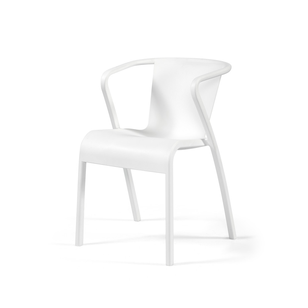 Стілець поліпропілен LUSA ARM WHITE