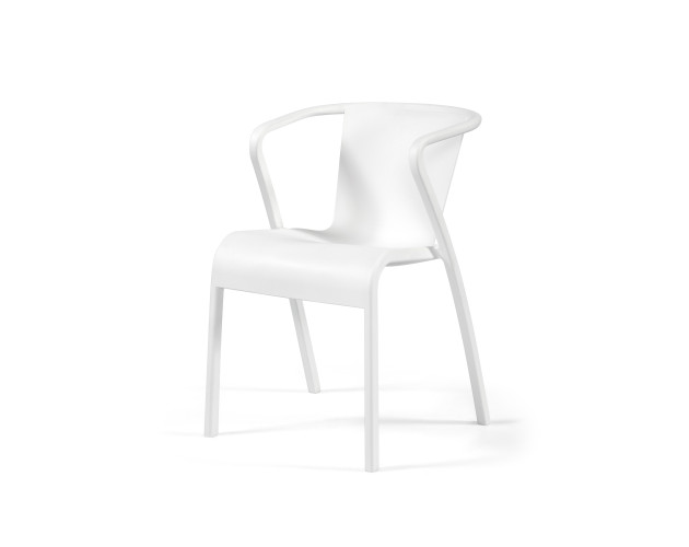 Стілець поліпропілен LUSA ARM WHITE