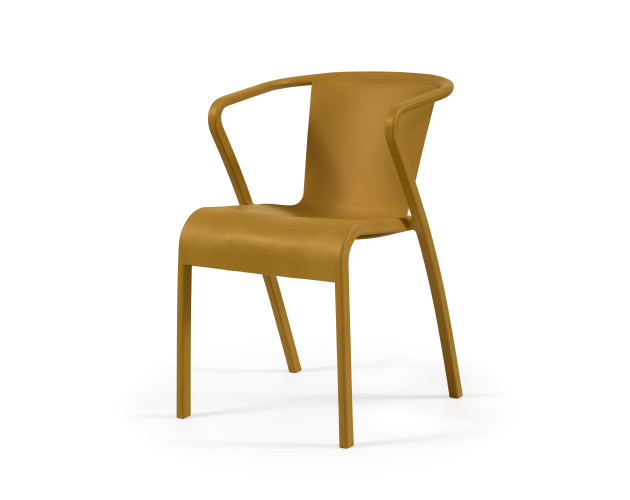 Стілець поліпропілен LUSA ARM MUSTARD