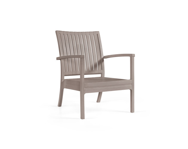 Крісло поліпропілен WOODY ARM TAUPE Крісло поліпропілен WOODY ARM TAUPE