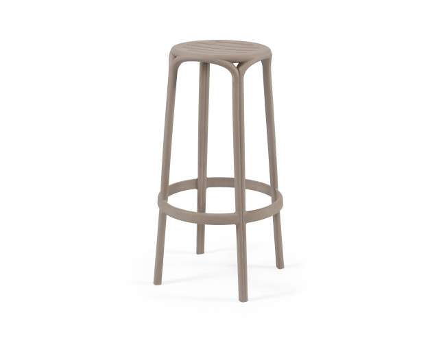 Стілець поліпропілен WOODY HIGH TAUPE Стілець поліпропілен WOODY HIGH TAUPE