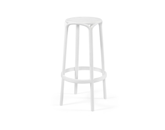Стілець поліпропілен WOODY HIGH WHITE Стілець поліпропілен WOODY HIGH WHITE