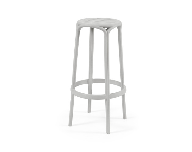 Стілець поліпропілен WOODY HIGH GREY Стілець поліпропілен WOODY HIGH GREY