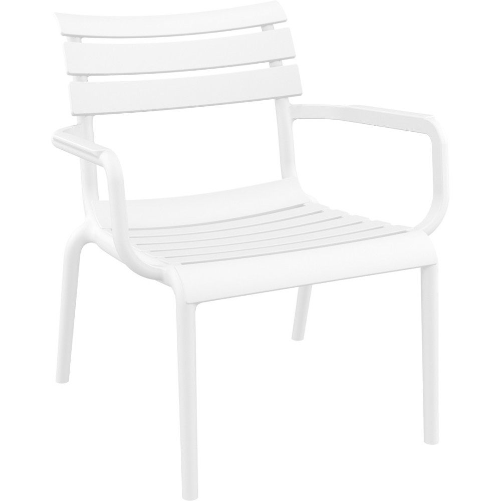 Крісло поліпропілен PARIS ARM WHITE