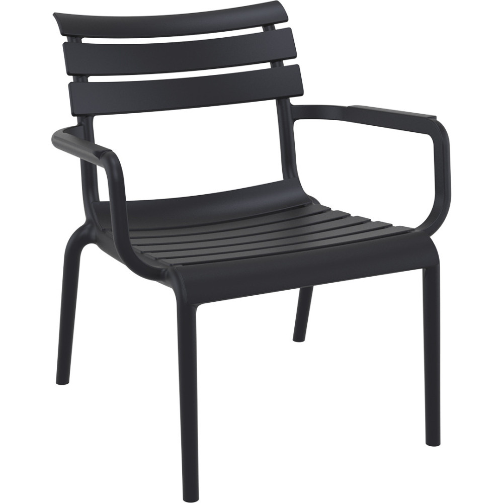 Крісло поліпропілен PARIS ARM BLACK