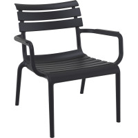 Крісло поліпропілен PARIS ARM BLACK