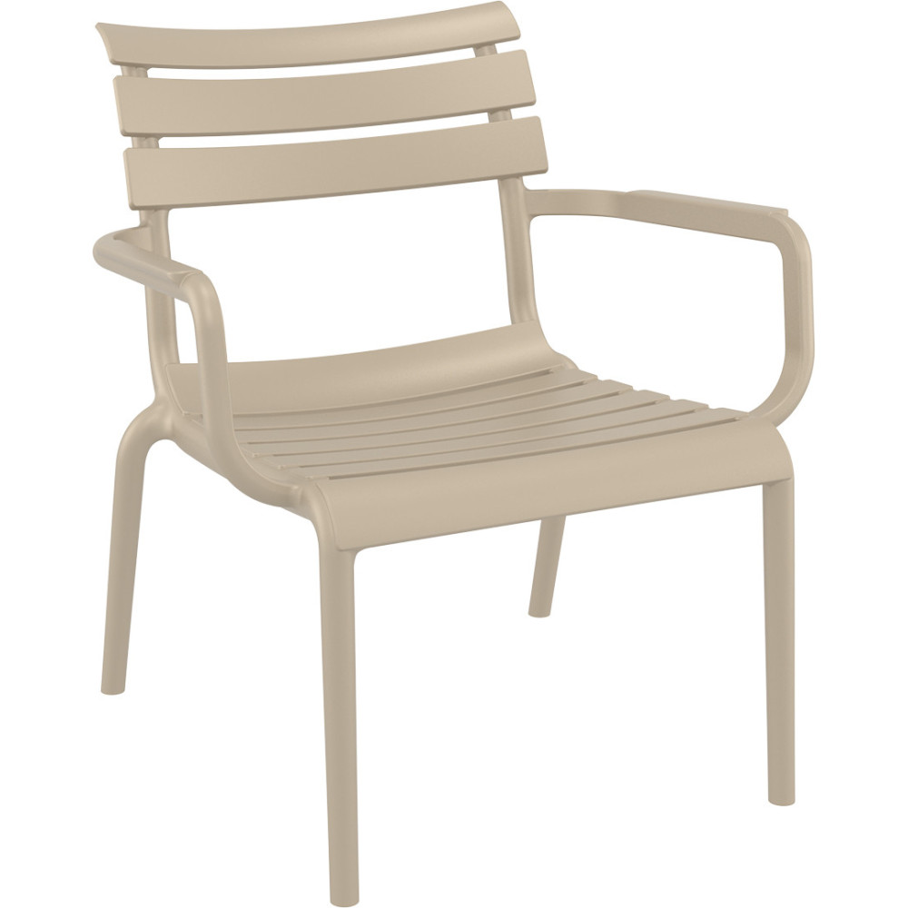 Крісло поліпропілен PARIS ARM TAUPE