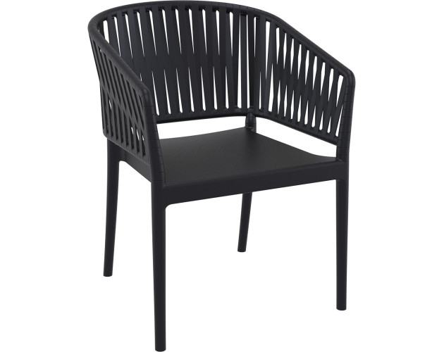 Стілець поліпропілен PORTOFINO ARM BLACK Стілець поліпропілен PORTOFINO ARM BLACK