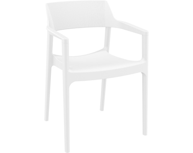 Стілець поліпропілен TULUM ARM WHITE Стілець поліпропілен TULUM ARM WHITE