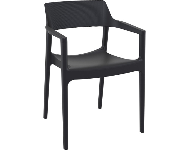 Стілець поліпропілен TULUM ARM BLACK Стілець поліпропілен TULUM ARM BLACK