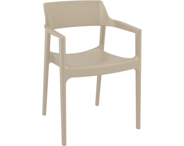 Стілець поліпропілен TULUM ARM TAUPE