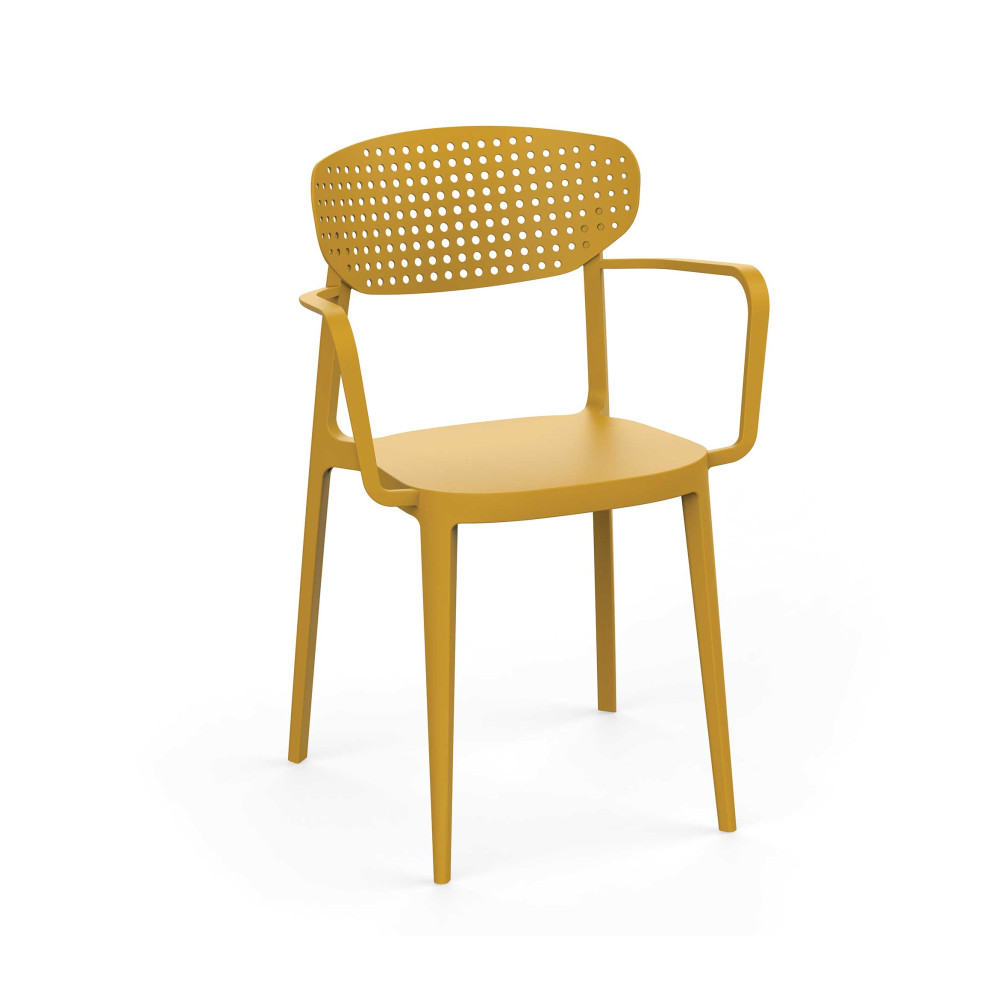 Стілець поліпропілен AIRE ARM MUSTARD