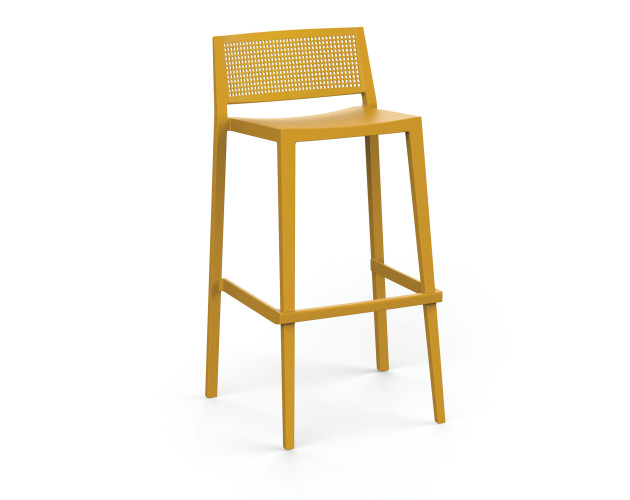 Стілець поліпропілен GRID HIGH MUSTARD Стілець поліпропілен GRID HIGH MUSTARD