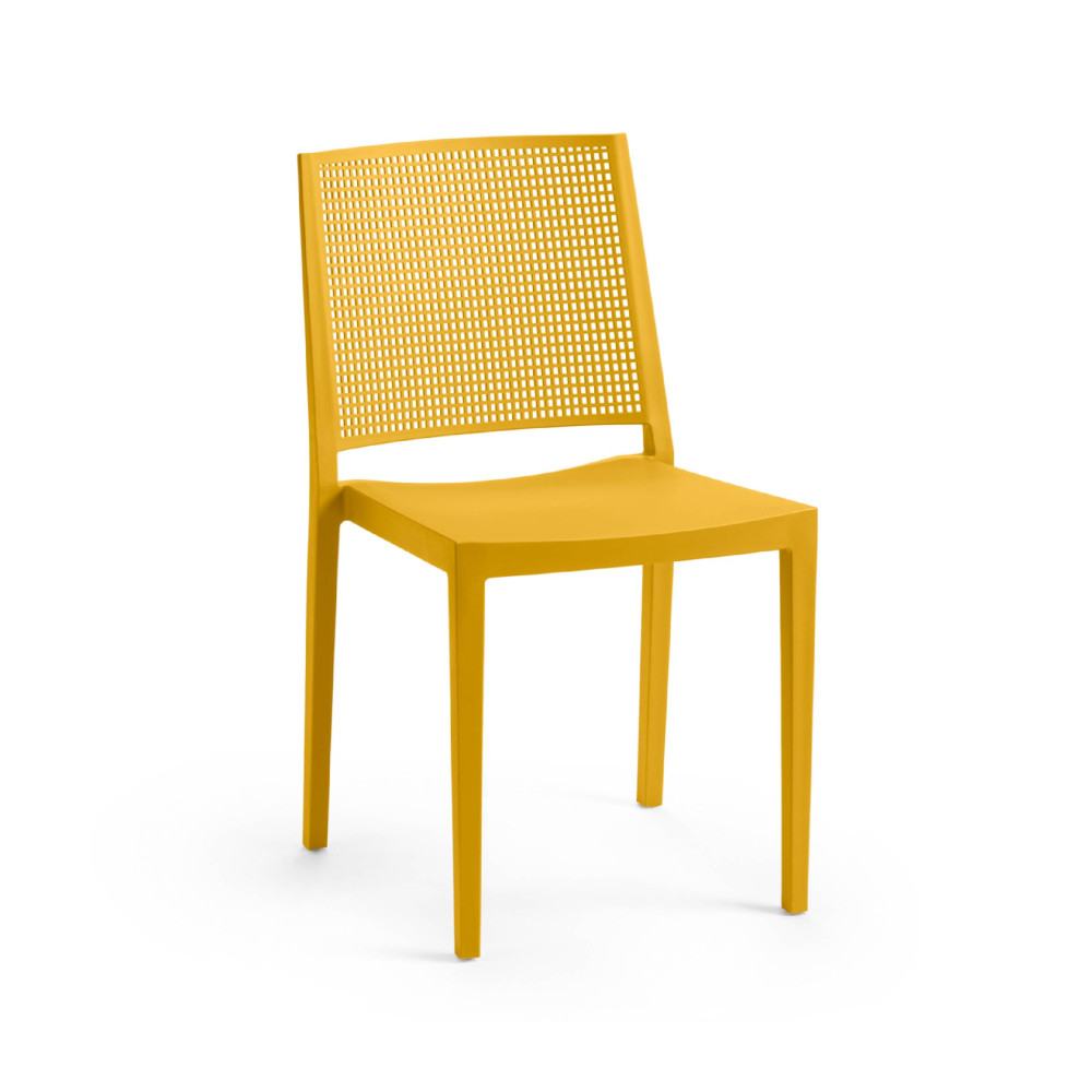 Стілець поліпропілен GRID MUSTARD