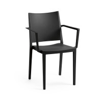 Стілець поліпропілен MOSK ARM Black