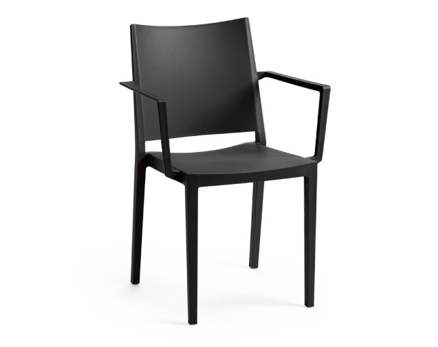 Стілець поліпропілен MOSK ARM Black Стілець поліпропілен MOSK ARM Black