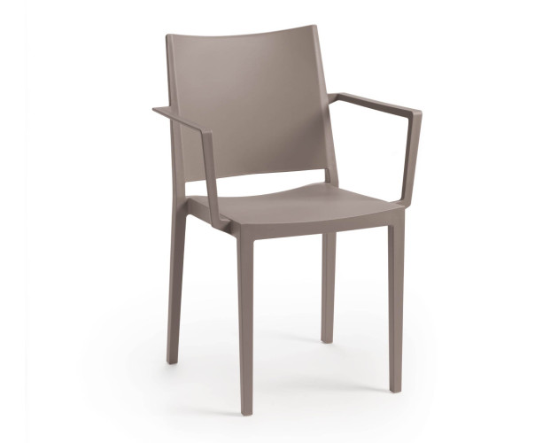 Стілець поліпропілен MOSK ARM Taupe Стілець поліпропілен MOSK ARM Taupe