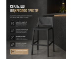Стілець поліпропілен BARS HIGH BLACK