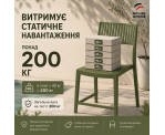 Стілець поліпропілен BARS HIGH OLIVE