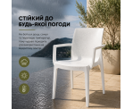 Стілець поліпропілен EMMA ARM WHITE Стілець поліпропілен EMMA ARM WHITE