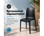Стілець поліпропілен EMMA BLACK Стілець поліпропілен EMMA BLACK