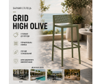 Стілець поліпропілен GRID HIGH OLIVE Стілець поліпропілен GRID HIGH OLIVE