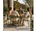 Стілець поліпропілен MARE ARM OLIVE
