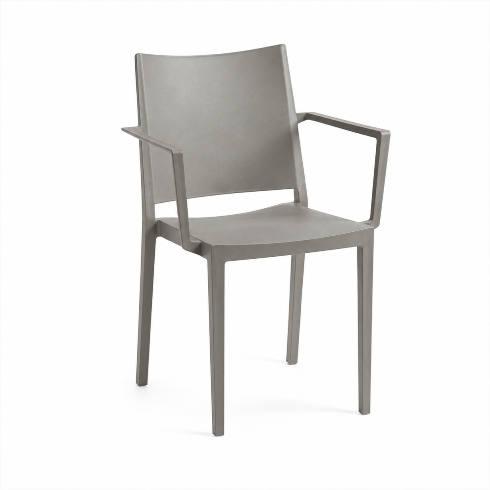 Стілець поліпропілен MOSK ARM Grey