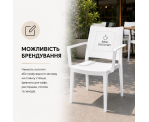 Стілець поліпропілен MOSK ARM White Стілець поліпропілен MOSK ARM White